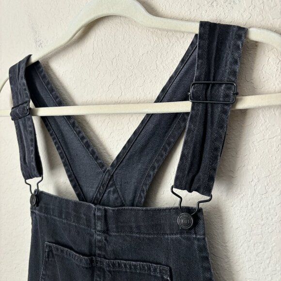 Free People Relaxed Ziggy Denim Overalls in Mineral Black - Picture 3 of 14